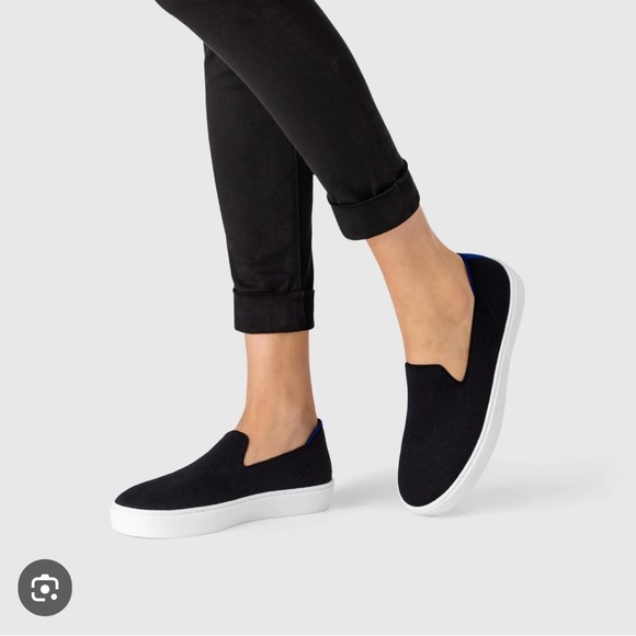 Rothy's Shoes - ROTHY's Shoes Slip Ons Sneakers-Black-Size 9,5